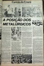 Página do jornal Correio do Ceará de outubro de 1979
