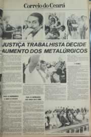 Página do jornal Correio do Ceará de outubro de 1979