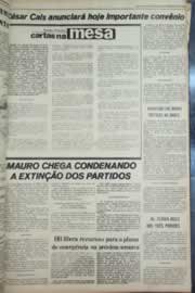 Página do jornal Correio do Ceará de outubro de 1979