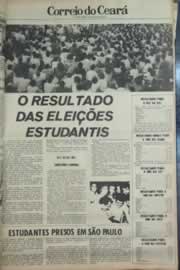 Página do jornal Correio do Ceará de outubro de 1979