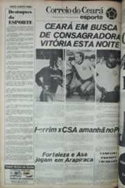 Página do jornal Correio do Ceará de outubro de 1979