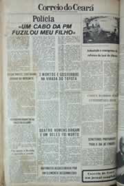 Página do jornal Correio do Ceará de outubro de 1979