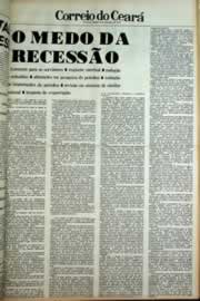 Página do jornal Correio do Ceará de dezembro de 1979