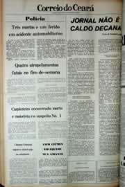 Página do jornal Correio do Ceará de dezembro de 1979