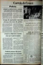 Página do jornal Correio do Ceará de dezembro de 1979
