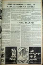 Página do jornal Correio do Ceará de dezembro de 1979