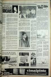 Página do jornal Correio do Ceará de dezembro de 1979