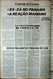 Página do jornal Correio do Ceará de dezembro de 1979