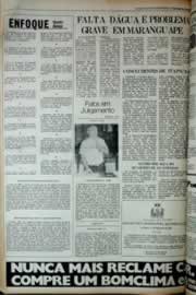 Página do jornal Correio do Ceará de dezembro de 1979