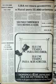 Página do jornal Correio do Ceará de dezembro de 1979