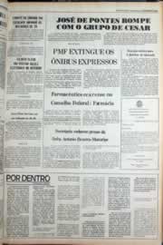Página do jornal Correio do Ceará de janeiro de 1980