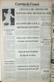 Página do jornal Correio do Ceará de janeiro de 1980