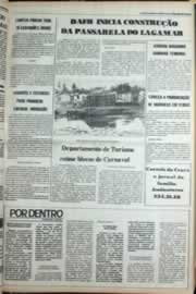 Página do jornal Correio do Ceará de janeiro de 1980