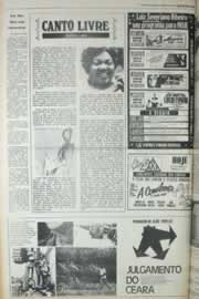 Página do jornal Correio do Ceará de janeiro de 1980