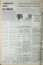 Página do jornal Correio do Ceará de janeiro de 1980
