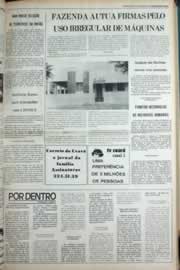 Página do jornal Correio do Ceará de janeiro de 1980