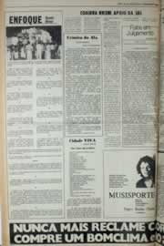 Página do jornal Correio do Ceará de janeiro de 1980