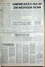 Página do jornal Correio do Ceará de janeiro de 1980