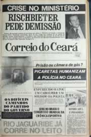 Página do jornal Correio do Ceará de janeiro de 1980