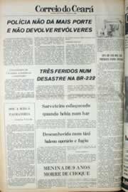 Página do jornal Correio do Ceará de janeiro de 1980