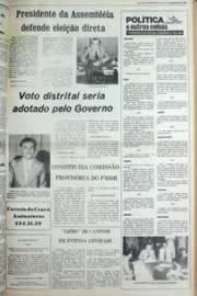 Página do jornal Correio do Ceará de janeiro de 1980