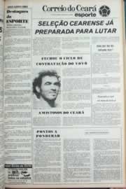 Página do jornal Correio do Ceará de janeiro de 1980