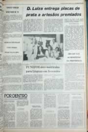 Página do jornal Correio do Ceará de janeiro de 1980