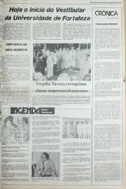 Página do jornal Correio do Ceará de janeiro de 1980