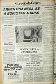 Página do jornal Correio do Ceará de fevereiro de 1980