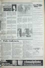 Página do jornal Correio do Ceará de fevereiro de 1980