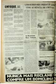 Página do jornal Correio do Ceará de fevereiro de 1980