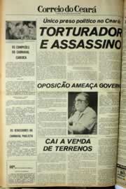 Página do jornal Correio do Ceará de fevereiro de 1980