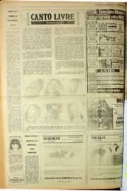 Página do jornal Correio do Ceará de fevereiro de 1980