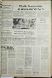 Página do jornal Correio do Ceará de fevereiro de 1980