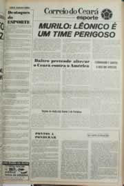 Página do jornal Correio do Ceará de fevereiro de 1980