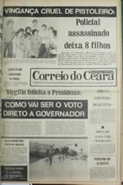 Página do jornal Correio do Ceará de fevereiro de 1980