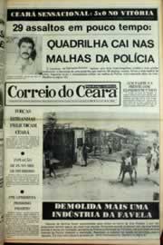 Página do jornal Correio do Ceará de março de 1980