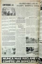 Página do jornal Correio do Ceará de março de 1980
