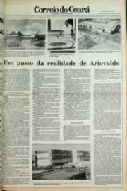 Página do jornal Correio do Ceará de março de 1980