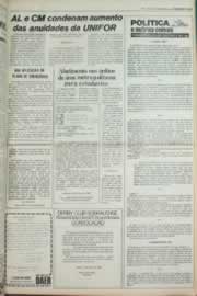 Página do jornal Correio do Ceará de março de 1980