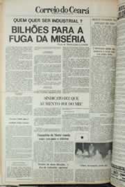 Página do jornal Correio do Ceará de março de 1980