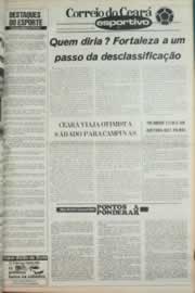 Página do jornal Correio do Ceará de março de 1980