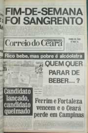 Página do jornal Correio do Ceará de março de 1980