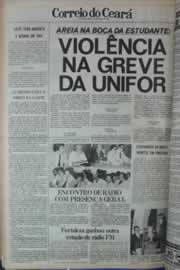 Página do jornal Correio do Ceará de março de 1980