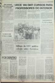 Página do jornal Correio do Ceará de março de 1980