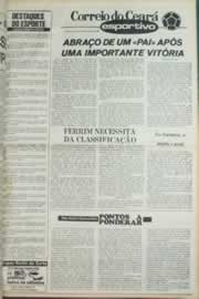 Página do jornal Correio do Ceará de março de 1980