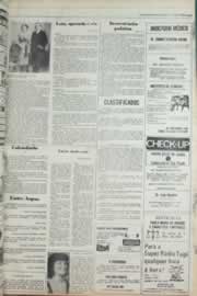 Página do jornal Correio do Ceará de março de 1980
