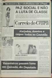 Página do jornal Correio do Ceará de julho de 1980