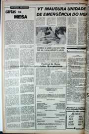Página do jornal Correio do Ceará de julho de 1980