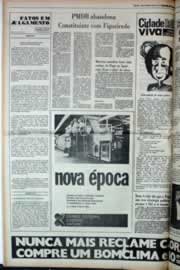 Página do jornal Correio do Ceará de julho de 1980